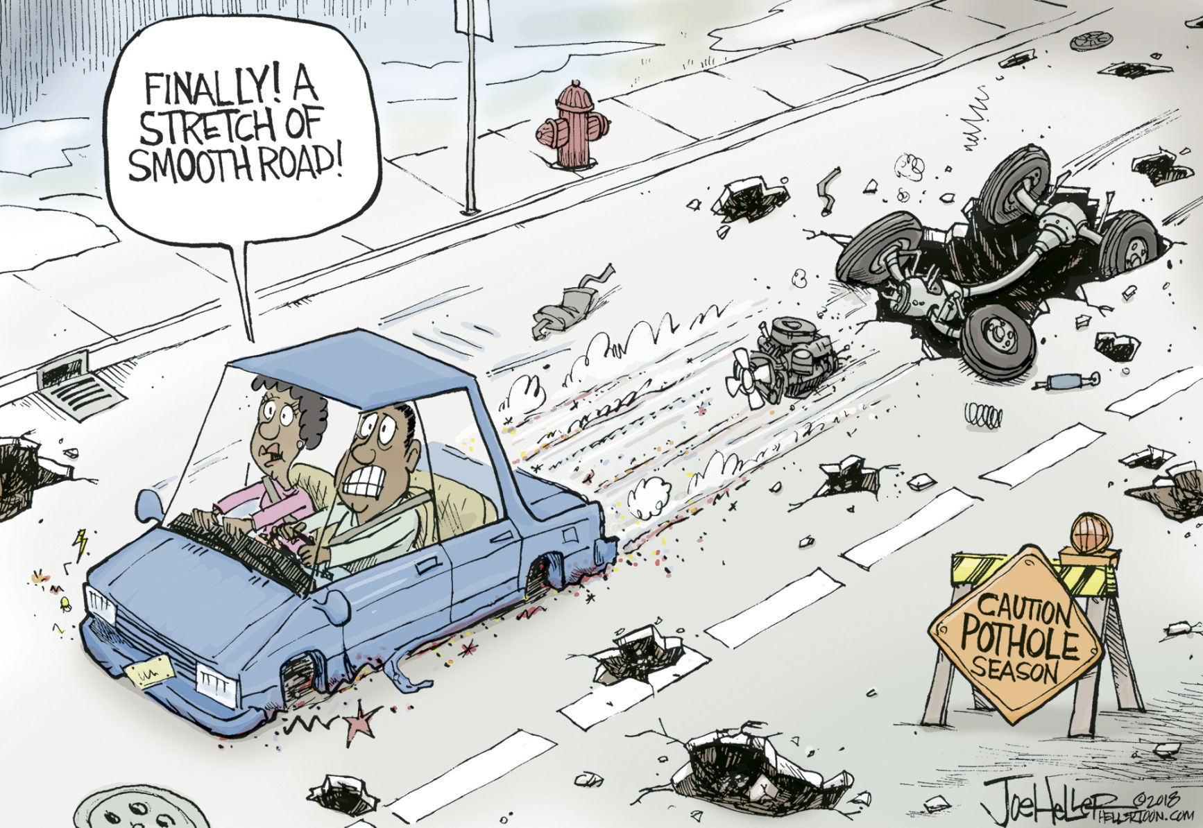 Potholes by Joe Heller